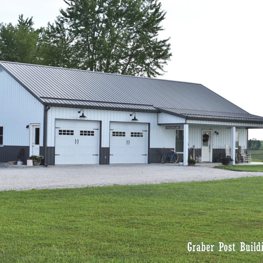 detached post frame building in indiana