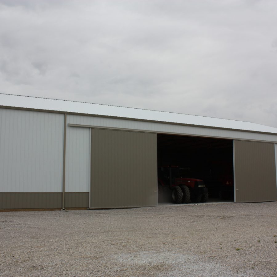 detached post frame building