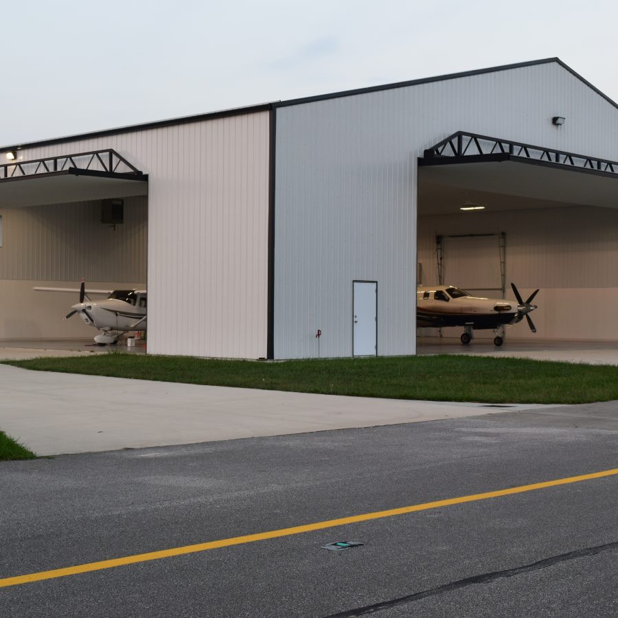 airport pole building installation in illinois