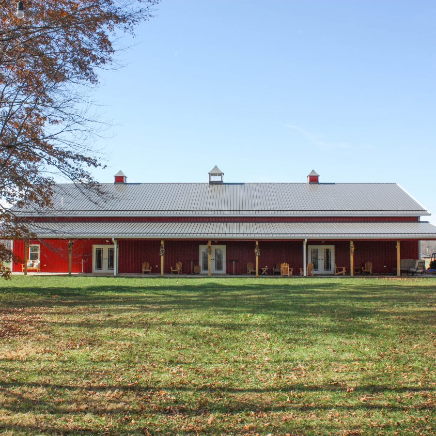 banquet hall with new metal roof