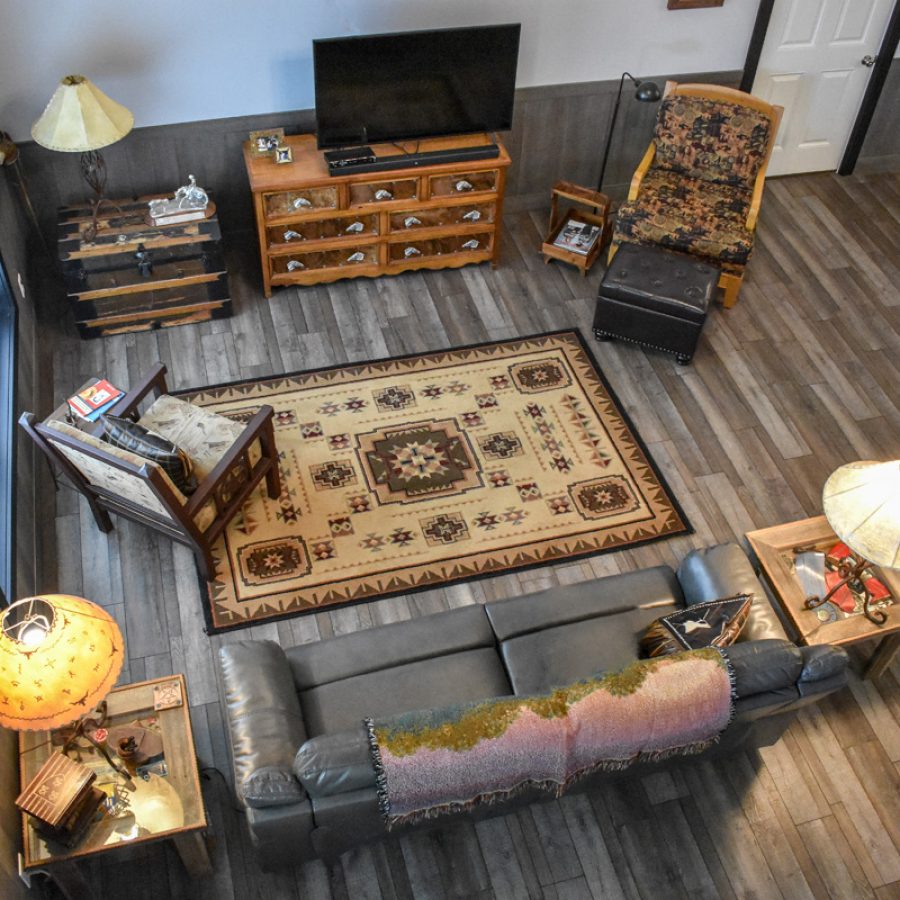 living room on first floor