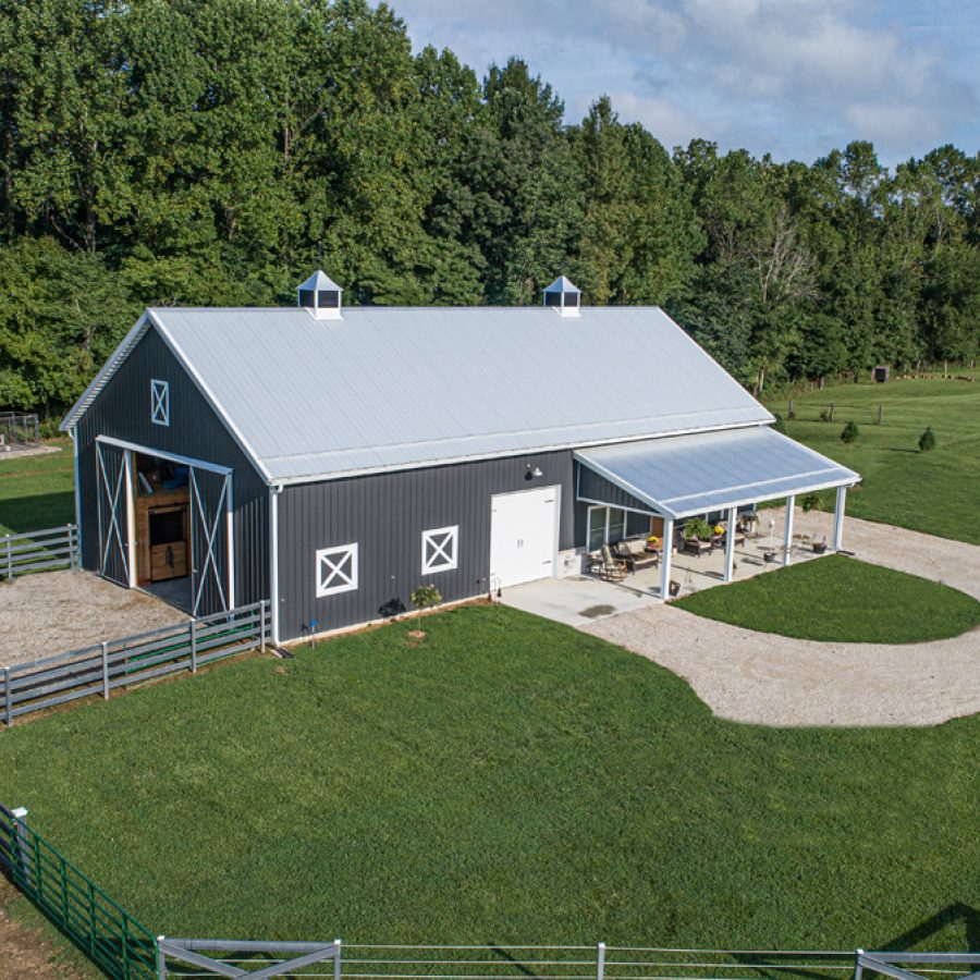 new pole barn construction project