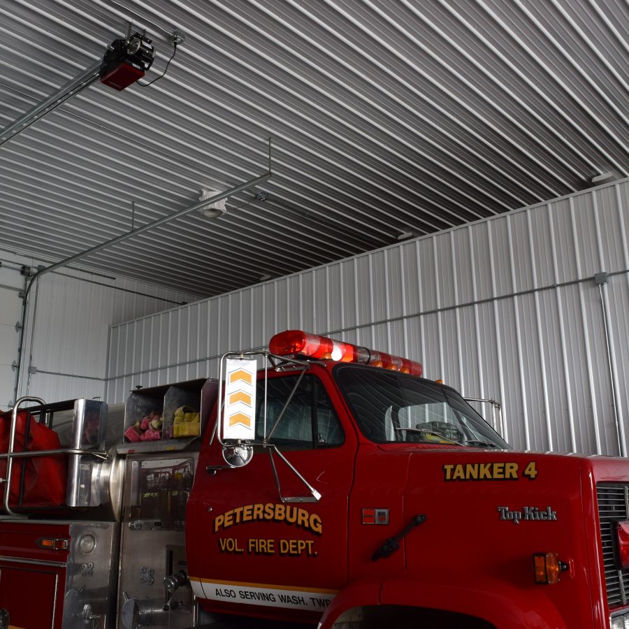 tan metal roofing and siding on fire station