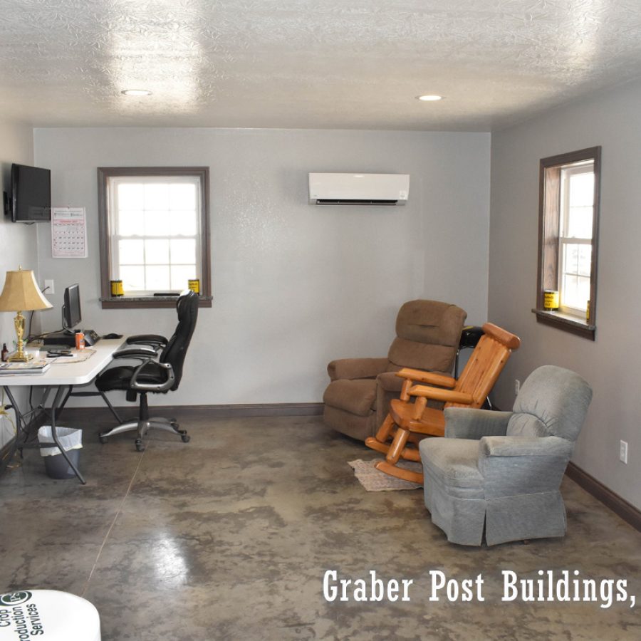 home office in post frame home