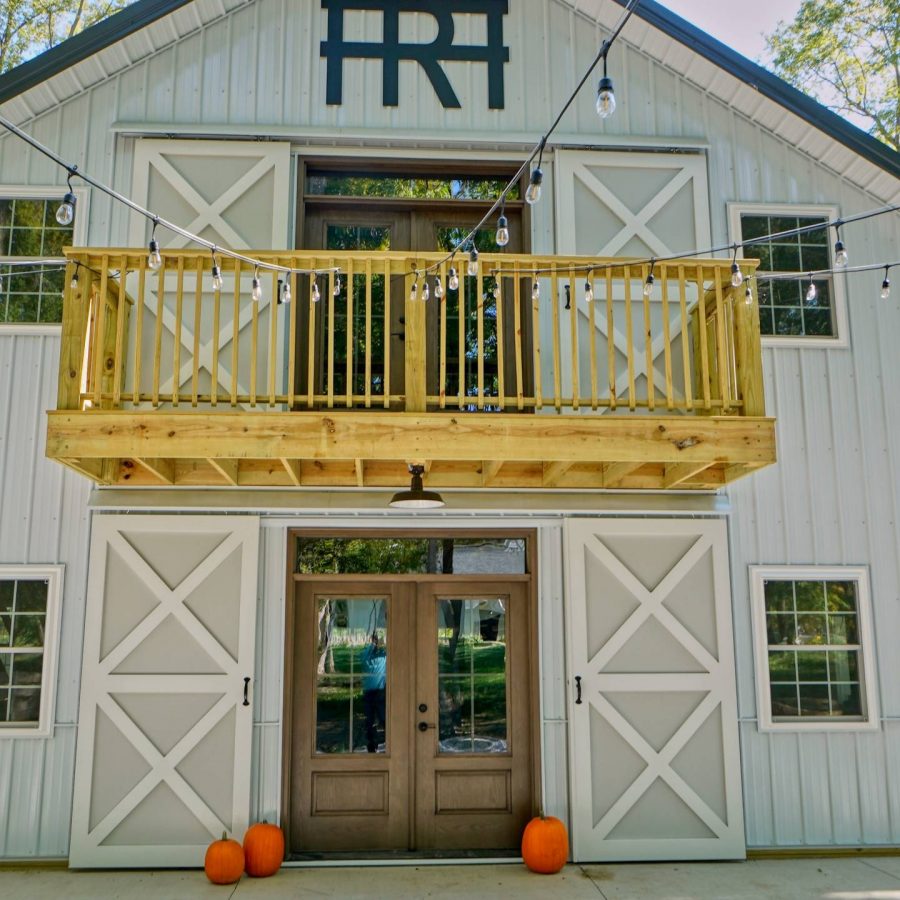 attached two story deck