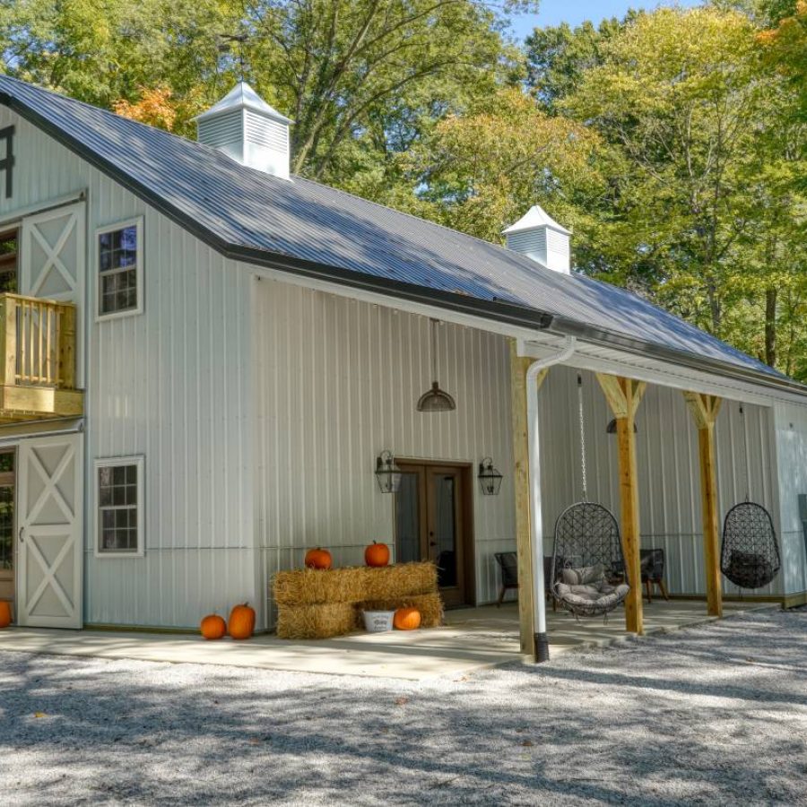two story pole barn garage